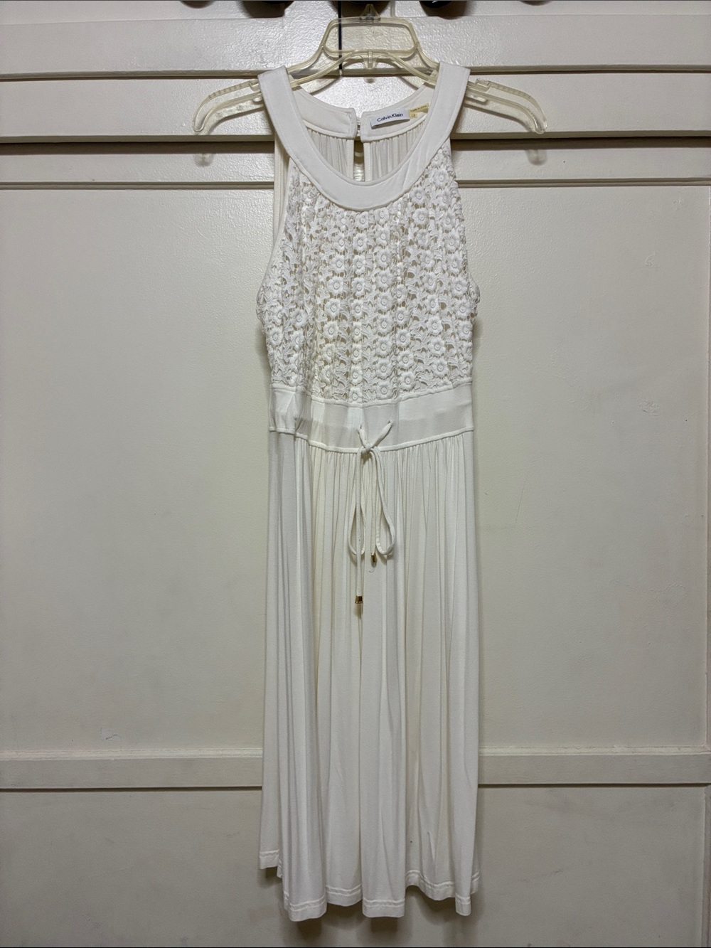NWOT Calvin Klein Ivory Dress